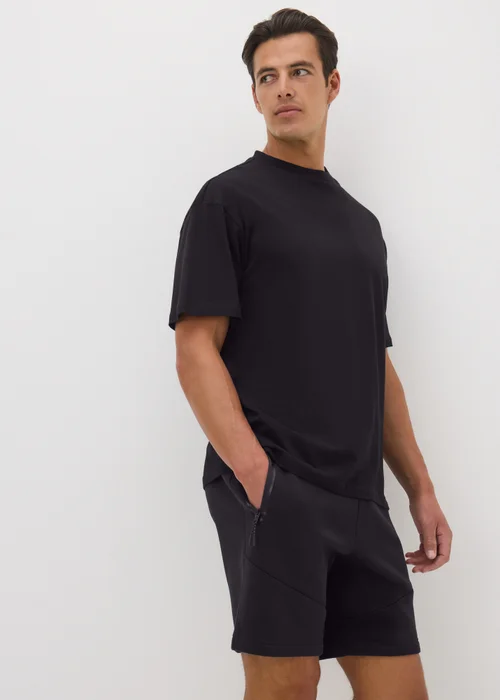 Souluxe Black Panel Jogger Shorts - XS Image 2