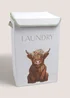 Highland Cow Collapsible Laundry Basket Image 1