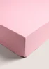 Pink Fitted Bed Sheet - Single Image 1