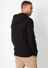 Threadbare Black Zip-Up Knitted Hoodie with Microfleece Lining - XXL Image 2
