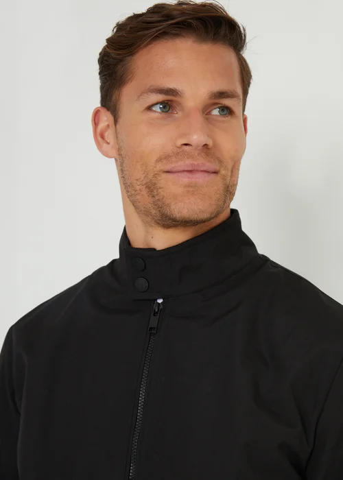 Threadbare Black Showerproof Harrington Style Jacket - XL Image 3