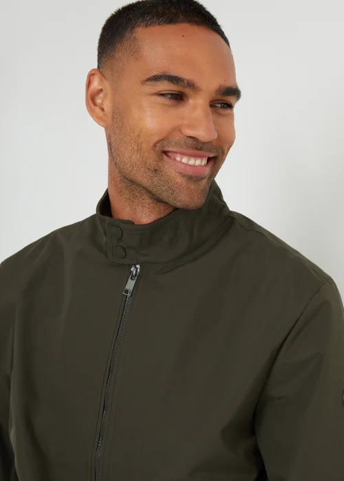 Threadbare Khaki Showerproof Harrington Style Jacket - S Image 3