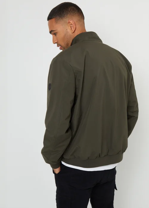 Threadbare Khaki Showerproof Harrington Style Jacket - S Image 2