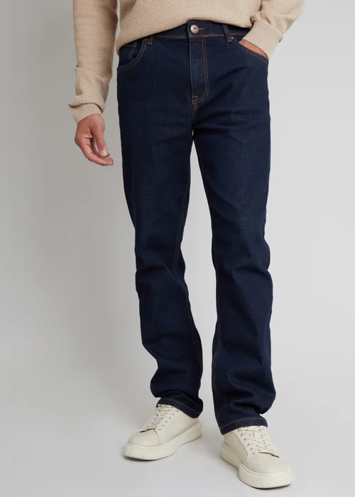 Threadbare Midnight Blue Straight Fit Jeans With Stretch - 32/L32 Image 1