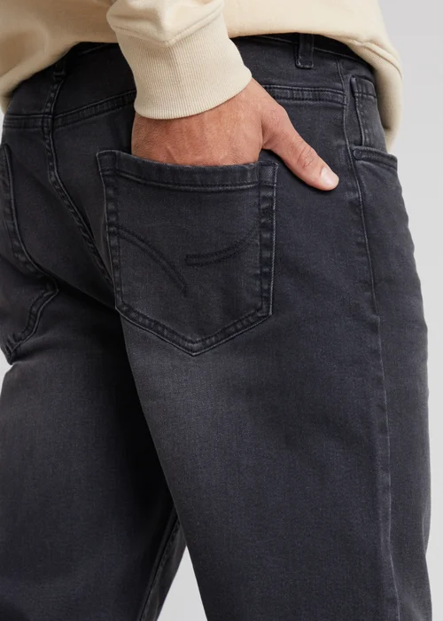 Threadbare Grey Straight Fit Jeans With Stretch - 32/L32 Image 4