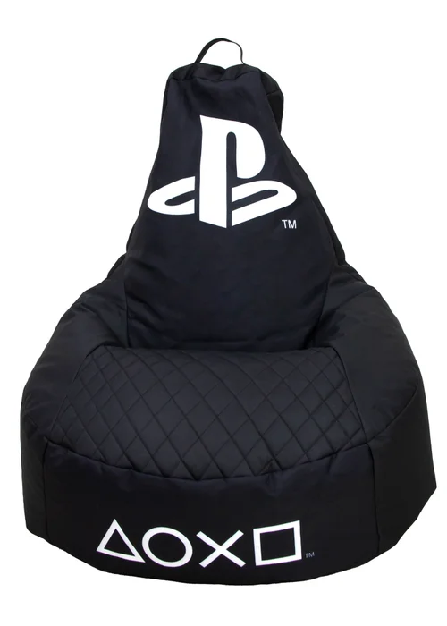 PlayStation High Back Black Lounging Gaming Bean Chair - One Size Image 2