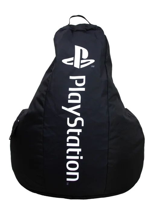 PlayStation High Back Black Lounging Gaming Bean Chair - One Size Image 4