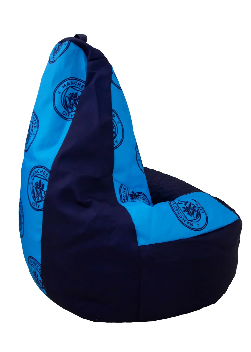 Manchester City High Back Blue Lounging Gaming Bean Chair - One Size Image 4