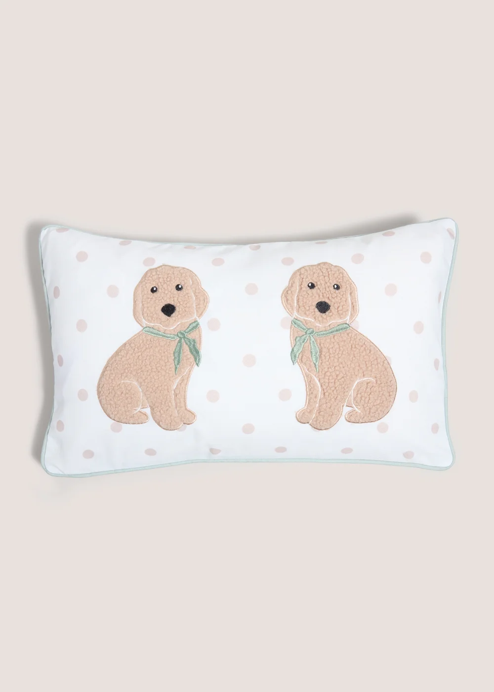 Cockapoo Boucle Embroidered Cushion Image 1