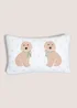Cockapoo Boucle Embroidered Cushion Image 1