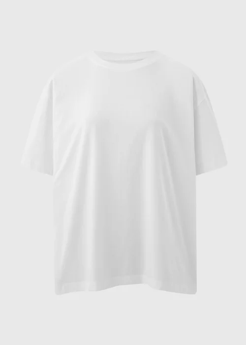 White Oversized T-Shirt - Small Image 4