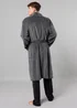 Tokyo Laundry Navy Plush Shawl Collar Dressing Gown - Large Image 2