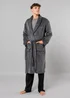 Tokyo Laundry Navy Plush Shawl Collar Dressing Gown - Large Image 3