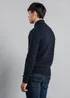 Tokyo Laundry Navy Shawl Neck Cable Knit Jumper - Large Image 2