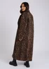 Urban Bliss Brown Leopard Print Formal Coat - 12 Image 2
