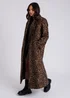 Urban Bliss Brown Leopard Print Formal Coat - 12 Image 4