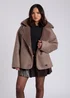 Urban Bliss Taupe Short Bonded Jacket - 10 Image 1