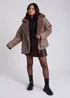 Urban Bliss Taupe Short Bonded Jacket - 10 Image 4