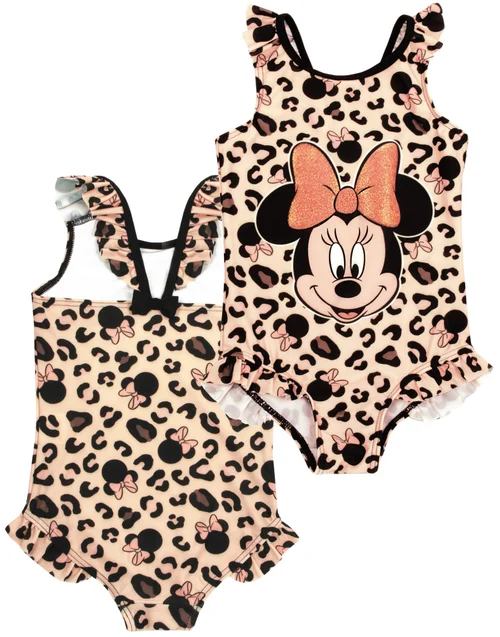 Disney Pink Minnie Mouse Poncho Towel & Swimming Costume Set (18mths-8yrs) - Age 5-6 Years Image 3