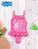 Vanilla Underground Peppa Pig Girls Pink Poncho Towel & Swimming Costume Set (12mths-7yrs) - Age 3-4 Years Image 2