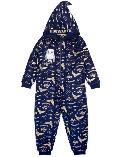 Vanilla Underground Harry Potter Girls Blue Hedwig Applique Onesie (5-15 Years) - Age 8-9 Years Image 3
