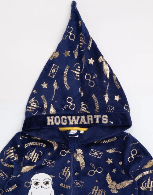 Vanilla Underground Harry Potter Girls Blue Hedwig Applique Onesie (5-15 Years) - Age 8-9 Years Image 4