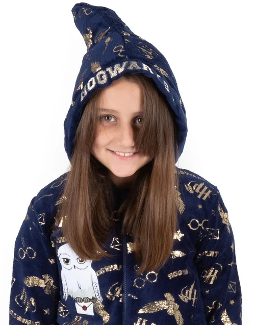 Vanilla Underground Harry Potter Girls Blue Hedwig Applique Onesie (5-15 Years) - Age 8-9 Years Image 2