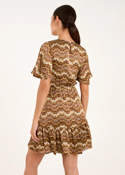 Blue Vanilla Brown Crew Neck Mini Dress - 12 Image 2