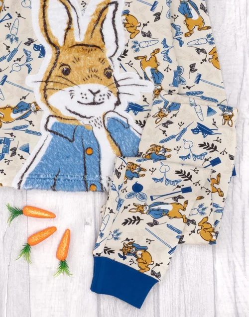 Vanilla Underground Peter Rabbit Kids Blue Long Sleeve Long Leg Pyjamas (12 Months - 5 Years) - 18 - 24 Months Image 3