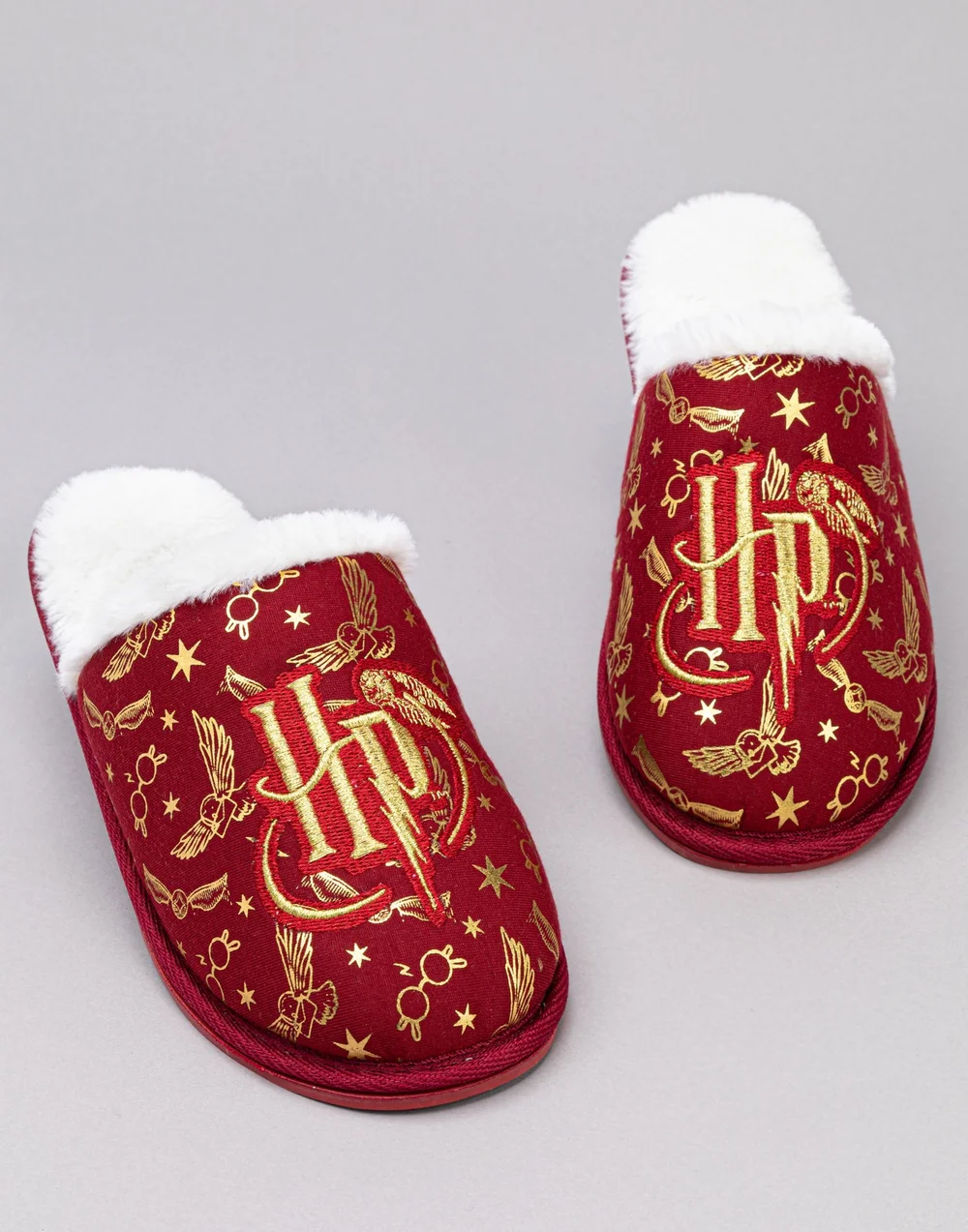 Vanilla Underground Harry Potter Girls Red Logo Mule Slippers (12 Younger - 5 Older) - Size 13 Infants Footwear Image 2