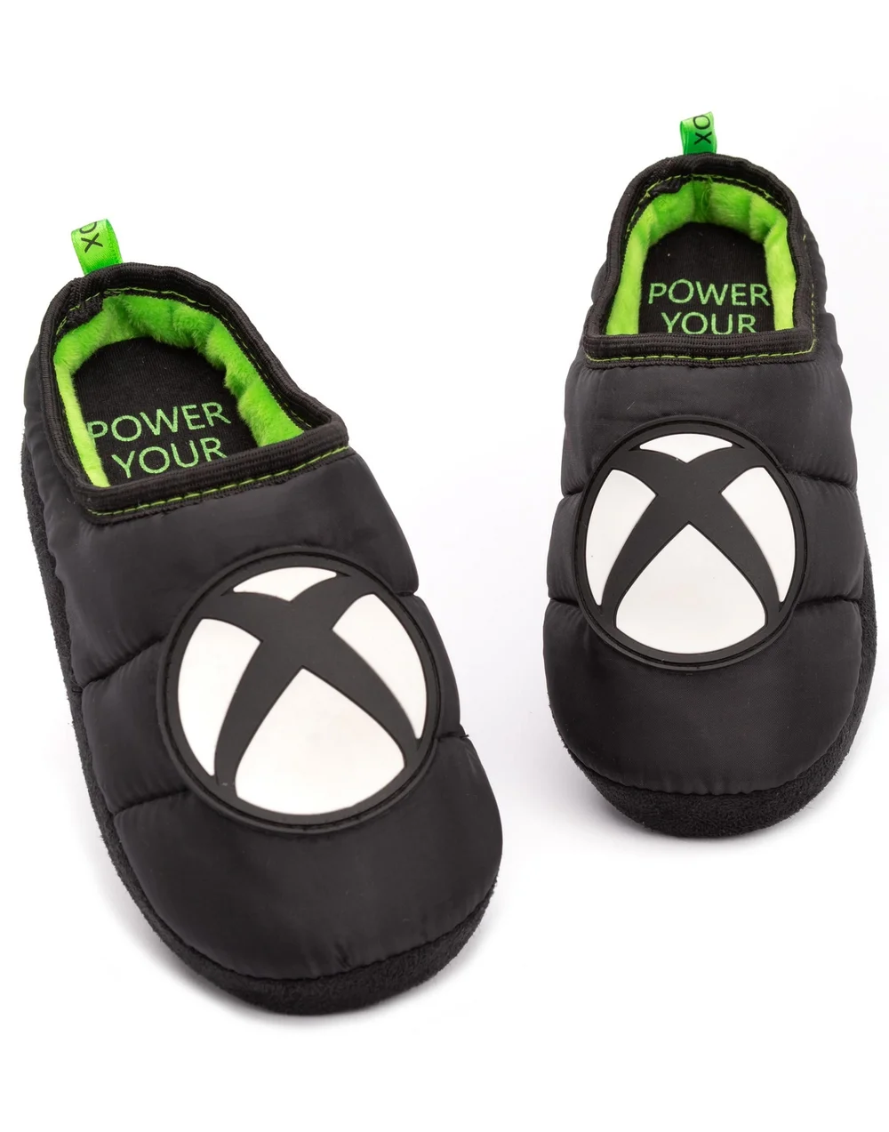 Vanilla Underground Xbox Boys Black Logo Mule Slippers (13 Younger - 5 Older) - Size 1 Infants Footwear Image 1