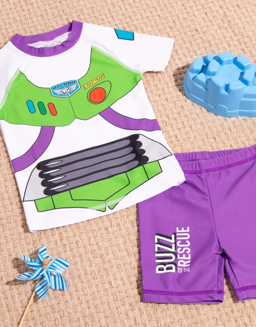 Disney Kids Buzz Lightyear Swim Set (12mths-7yrs) - Age 4-5 Years Image 2