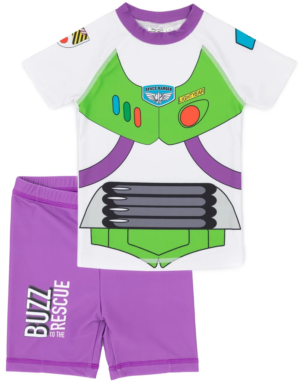 Disney Kids Buzz Lightyear Swim Set (12mths-7yrs) - Age 4-5 Years Image 1
