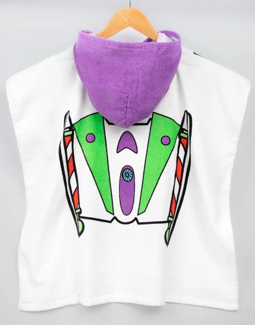 Vanilla Underground Disney Boys Multicoloured Buzz Lightyear Poncho Towel - One Size Image 2