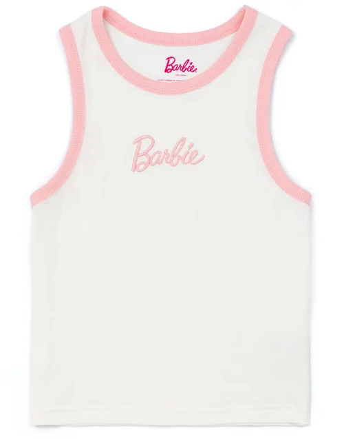 Barbie Pink Vest and Shorts Pyjama Set - Extra small Image 4