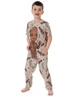 Vanilla Underground Marvel Unisex Kids Brown Short Sleeve Long Leg Pyjama Set (2 - 10 Years) - Age 6-7 Years Image 1