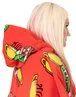 Vanilla Underground Friends Unisex Red Central Perk Logo Blanket Hoodie - One Size Image 4