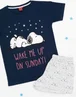 Peanuts Blue Snoopy Short Sleeve Short Leg Pyjama Set - Medium Image 2