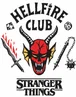Vanilla Underground Stranger Things Mens White Hellfire Club Logo T-Shirt - 3XL Image 4