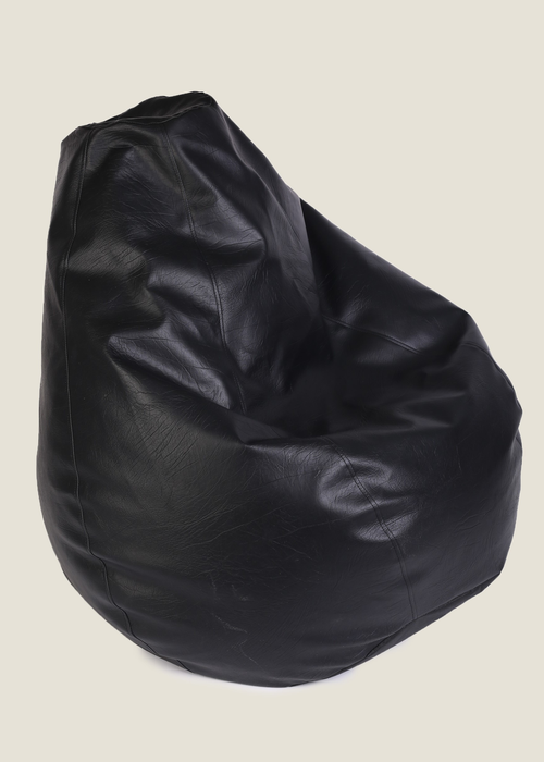 Kaikoo Black Faux Leather Tear Drop - One Size Image 2