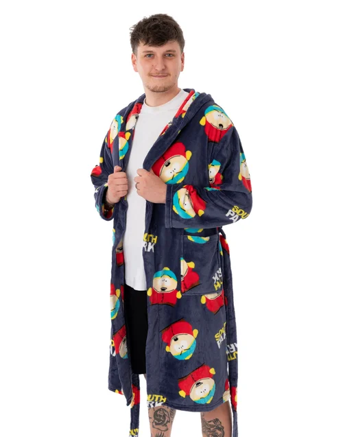 South Park Blue Cartman AOP Hooded Bathrobe - Small Image 4