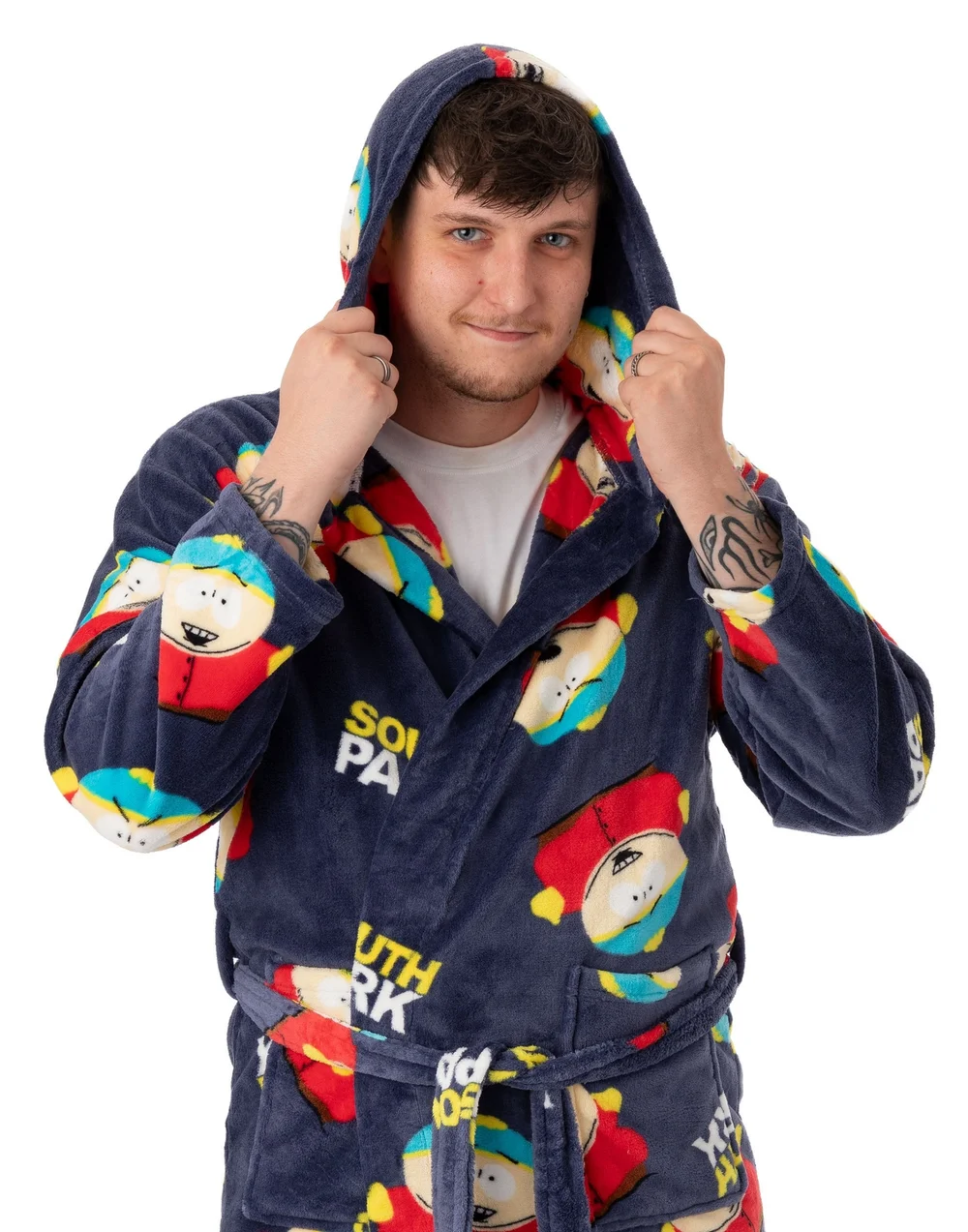South Park Blue Cartman AOP Hooded Bathrobe - Small Image 2