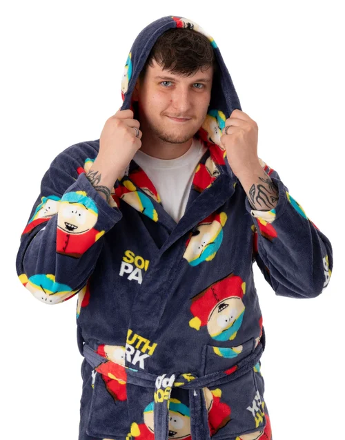 South Park Blue Cartman AOP Hooded Bathrobe - Small Image 2