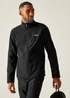 Regatta Black Men's Cera V Water Repellent Softshell Jacket - 2XL Image 1