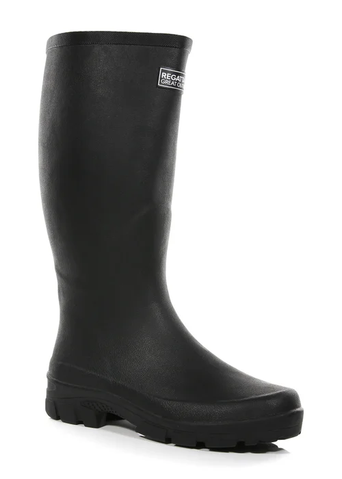 Regatta Black Mumford II EVA Cushioned Wellies - Size 7 Image 2