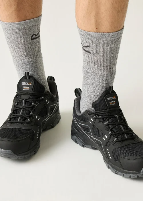 Regatta Black Granit Vendeavour Waterproof Isotex Walking Shoes - Size 9 Image 3