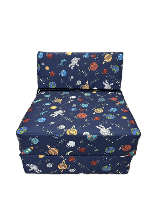 Kaikoo Blue Space Print Chair Bed - One Size Image 3