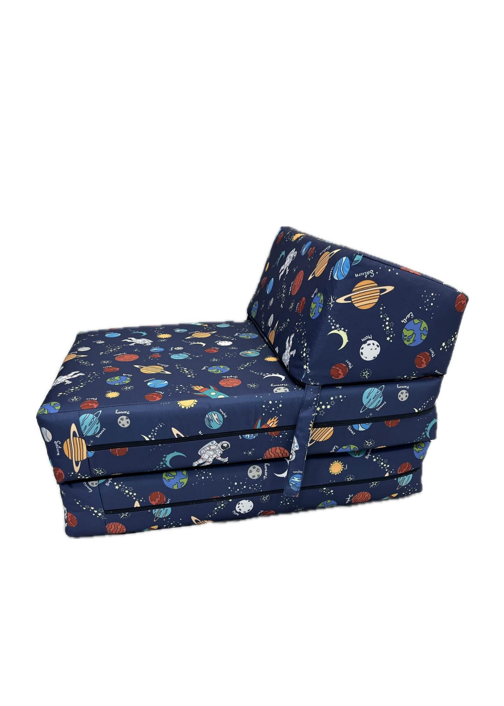 Kaikoo Blue Space Print Chair Bed - One Size Image 2
