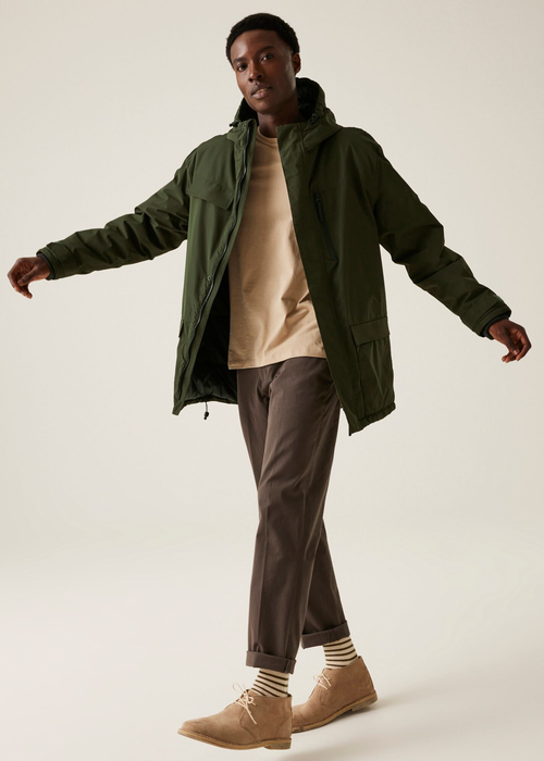 Regatta Dark Khaki Penbreck II Waterproof Jacket - 2XL Image 4