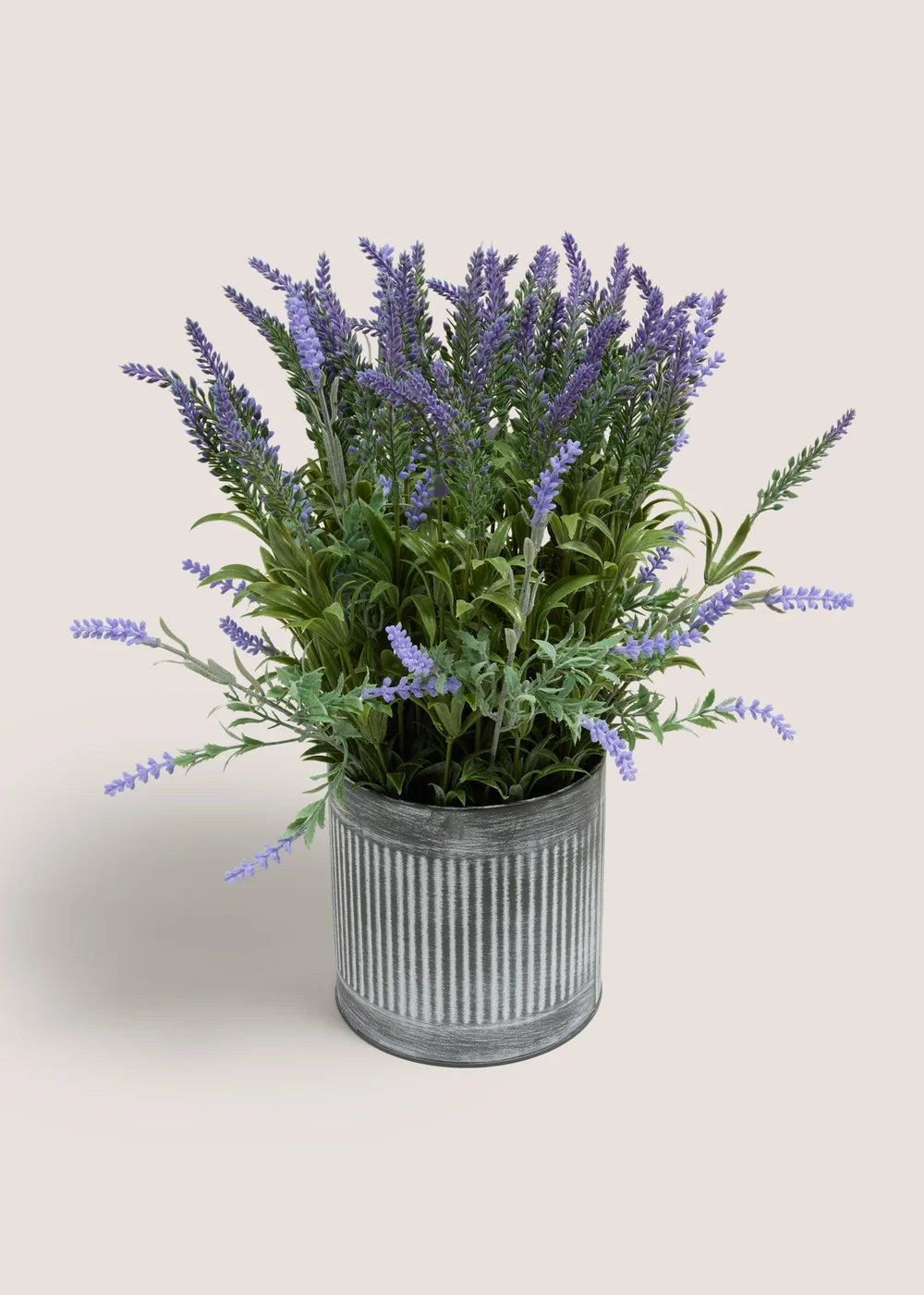 Lavender In Metal Pot Image 1